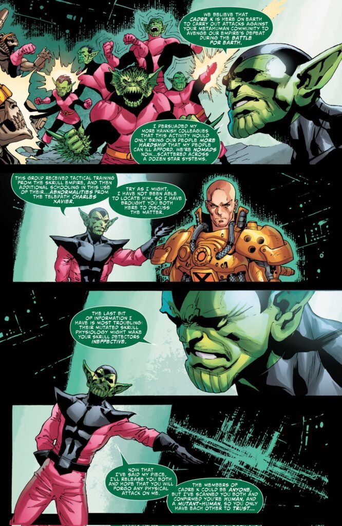 x-men e skrulls marvel