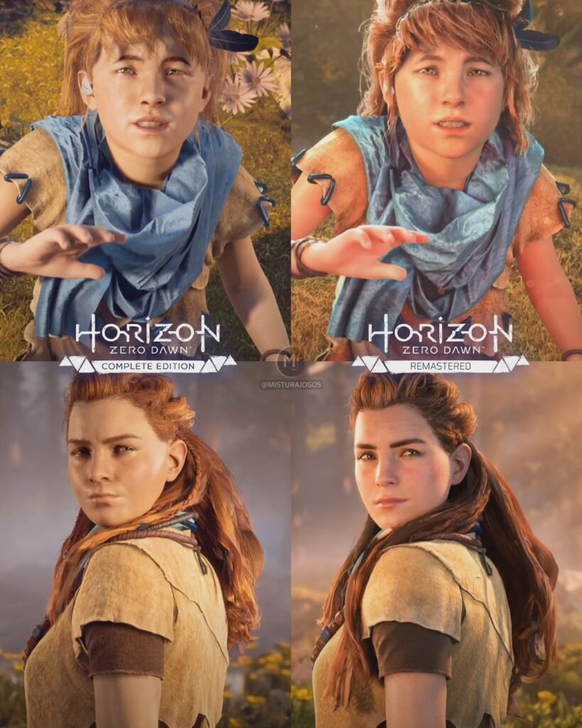Horizon Zero Dawn Remastered Comparações
