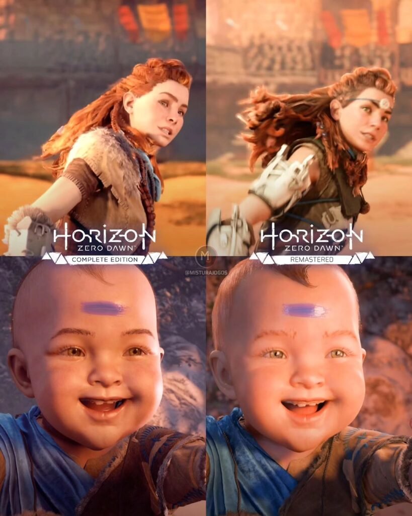 Horizon Zero Dawn Remastered Comparações