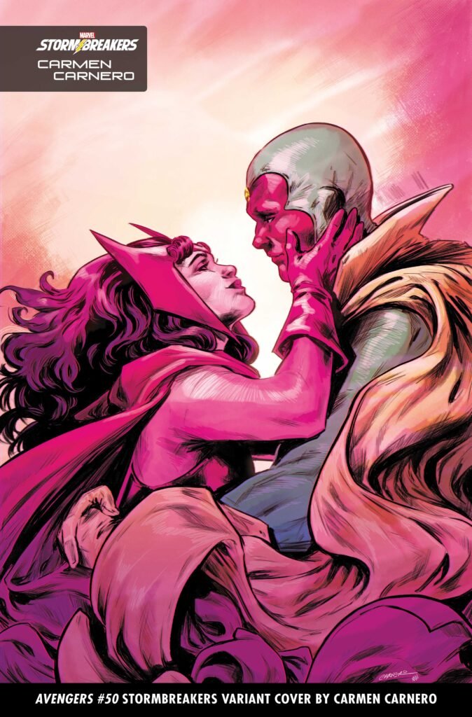 feticeira escarlate e visao marvel comics casal dia dos namorados