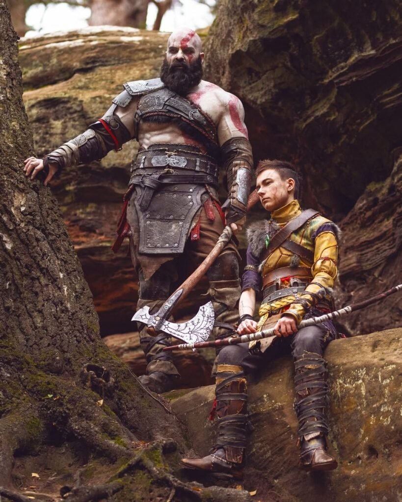 god of war kratos atreus cosplay maul marten