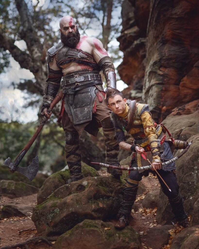 god of war kratos atreus cosplay maul marten